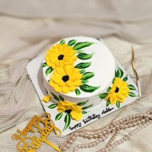 Sunflower Theme cake (chocolate) 1 pound