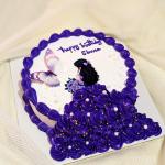 Princess theme cake vanila 01 pound